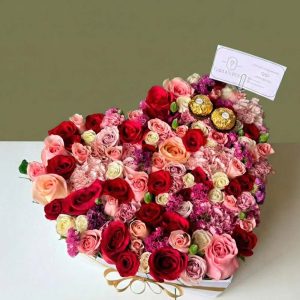 Mix Corazón floral